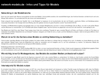 network-models.de Webseite Vorschau