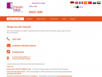 frauenhaus-rek.de Webseite Vorschau