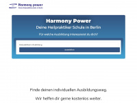 harmony-power.de Webseite Vorschau