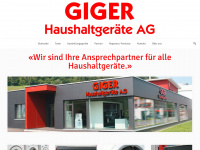 giger-haushalt.ch Webseite Vorschau