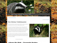 dachsforscher.wordpress.com Webseite Vorschau