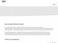 refresh-camp.ch Webseite Vorschau