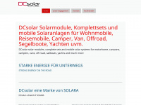 dcsolar.de Webseite Vorschau