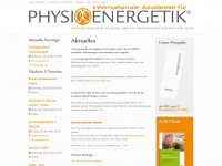 physioenergetik.com Webseite Vorschau