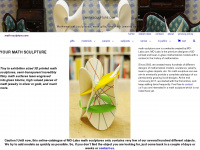 math-sculpture.com Webseite Vorschau