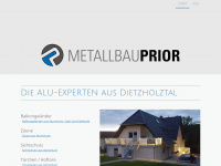 metallbau-prior.de Webseite Vorschau