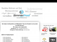 zimmerpool.com Webseite Vorschau