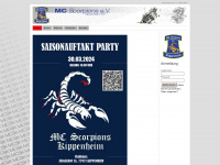 scorpions-kippenheim.de Webseite Vorschau