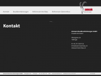 ammannbau.ch Webseite Vorschau
