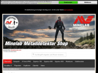 minelab-shop.de Webseite Vorschau