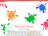 projektcircus-klecks.de Webseite Vorschau
