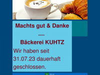 baeckerei-kuhtz.de Webseite Vorschau