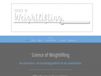 science-of-weightlifting.de Webseite Vorschau