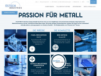 estech-industries.ch Webseite Vorschau