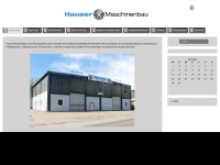 hauser-maschinenbau.at Webseite Vorschau
