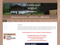 museum-abtenau.at Webseite Vorschau
