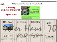 70haus.at Webseite Vorschau