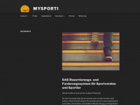mysporti.at Webseite Vorschau