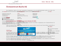 aerztezentrum-buchs.ch Webseite Vorschau
