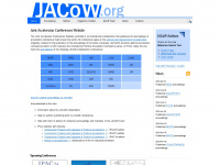 jacow.org Webseite Vorschau