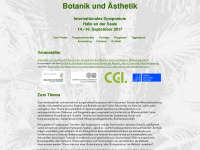 botanik-aesthetik.de Webseite Vorschau