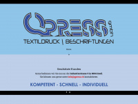 qpress.ch Webseite Vorschau