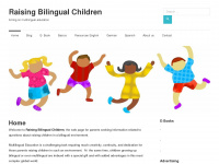 raising-bilingual-children.com Webseite Vorschau
