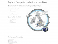 england-transporte.ch Webseite Vorschau