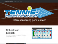 tennis-reservierung.at Webseite Vorschau