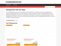 sitzergometer.net Webseite Vorschau