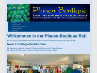 pfauen-boutique.ch Webseite Vorschau