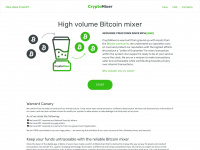 cryptomixer.io Webseite Vorschau