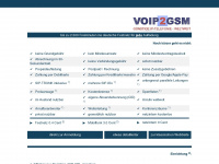 voip2gsm.eu Webseite Vorschau