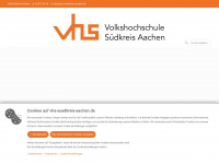 vhs-suedkreis-aachen.de Webseite Vorschau