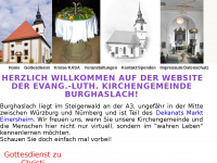 burghaslach-evangelisch.de Webseite Vorschau