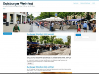 duisburger-weinfest.de Webseite Vorschau