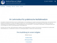 medical-rescue-college.de Webseite Vorschau