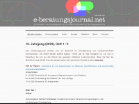e-beratungsjournal.net Webseite Vorschau
