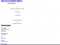 matterhorn-insurance.de Webseite Vorschau
