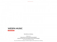wespa-music.at Webseite Vorschau