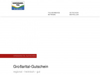 grossarltal-gutschein.at Webseite Vorschau