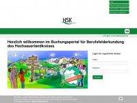 berufsfelderkundung-hsk.de Webseite Vorschau