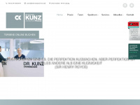 zahnarztpraxis-kunz.de Webseite Vorschau