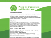 handtherapie-graz.at Webseite Vorschau