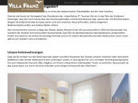 villafranz.de Webseite Vorschau