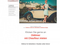 oldtimervermietung-selbstfahrer.de Webseite Vorschau