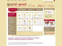 print-garant.de Webseite Vorschau