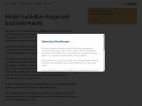 kruegerrand-anleihe.de Webseite Vorschau