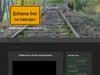 zabergäubahn.de Webseite Vorschau