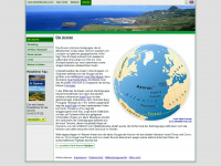 azoreninseln.com Webseite Vorschau